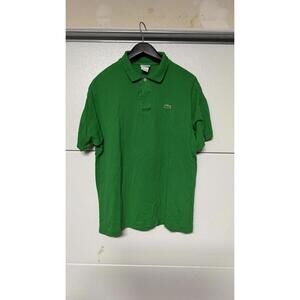 Lacoste Polo Green Men's Short Sleeve Shirt Size Large
